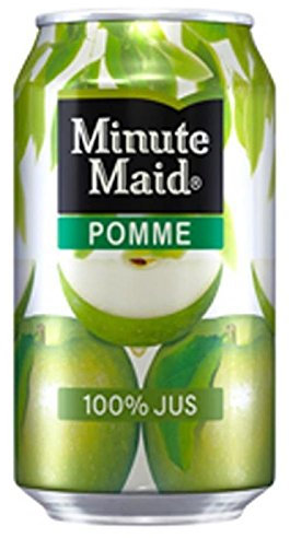 MINUTE MAID Lot de 24 Canette pomme 33 cl