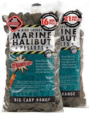 Dynamite Marine Halibut Pellets Pre-Drilled (21mm)
