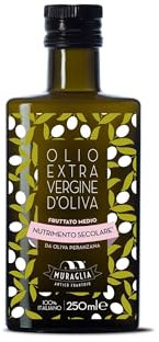 Frantoio Muraglia, Glasflasche mit nativem Olivenöl Extra, mittelfruchtigem Aroma, 250 ml