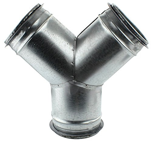 MKK - 18243-002 - Y-Stück Abzweig Hostenstück EPDM Dichtung Absauganlage Lüftung Reduzierstück Ø 125 mm/Ø 100 mm