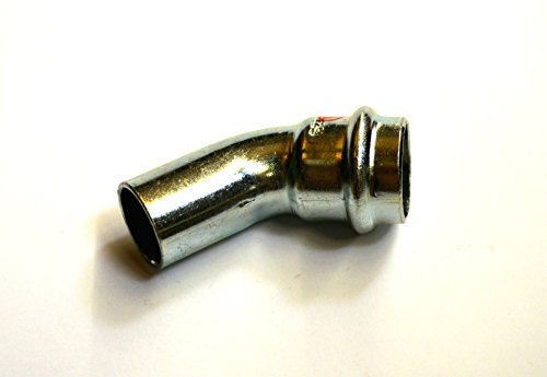 C-Stahl Pressfitting Bogen 45° I/A 1 Muffe 35 mm
