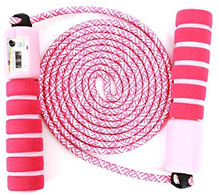 Springseil Speed Rope,springseil Boxen,springseil Sport Kinder,Springseil Kinder Speed Rope mit Zähler,Springseil Sport,Verstellbares Speed Rope Seilspringen!!(Pink)