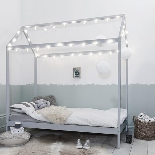 Noa and Nani Jansen Scandinavian Single Bed Frame In Silk Grey