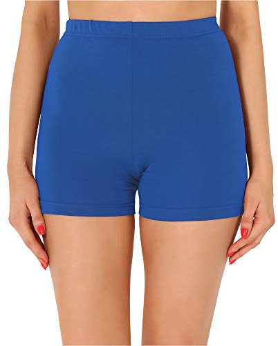 Merry Style Damen Shorts Radlerhose Unterhose Hotpants Kurze Hose Boxershorts aus Baumwolle MS10-358 (Kobalt,L)