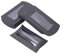BENECREAT 30PCS 12.5x7.4x4.2cm schwarze Kraftpapier Kissenschachteln mit klarem Fenster, wiederverwendbar Geschenkkästen Treat Box für Babyparty, Geburtstag und Hochzeitsfeier