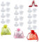 12 Paar Absatzschoner Absatzstopper Fersenschoner Fersenschutzkappen Stöckelschuh Absatzschutz Absatzschoner Für High Heels Damenschuhe Hohe Absätze Schützen Schuhabsätzen Transparent 3 Größen S M L