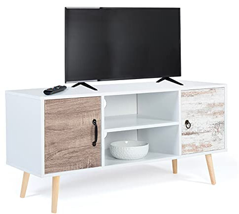 IDMarket Bahia - Mueble para TV (113 cm, 2 puertas)
