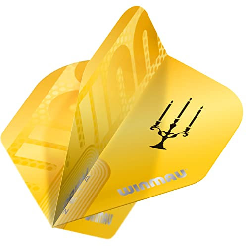 WINMAU Prism Delta Bobby George Gold Extra Thick Dart Flights - 1 Set per Pack (3 Flights in total)