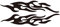 Auto Flammen Aufkleber, Asudaro Racing Aufkleber Fire Flames Feuer Flammen Sticker Auto Aufkleber Auto Seitenschweller Aufkleber Aufkleber Racing Kraftstofftank Rückspiegel Aufkleber,Schwarz