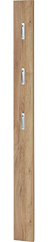 Froschkönig24 CODY Garderobenpaneel Wandgarderobe Paneel Garderobe Flur Navarra-Eiche Melaminharzbeschichtete Spanplatte 15 x 3 x 170 cm (BxTxH) Paketdienst zerlegt