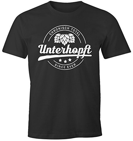 MoonWorks Chronisch Unterhopft Total Herren T-Shirt Since Ever Fun-Shirt Anthrazit 5XL