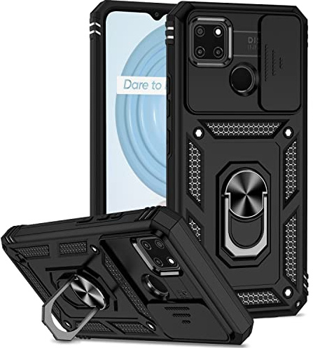 XINYEXIN Funda para Realme C21Y/C25Y con Soporte Anillo