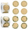Etiketten Selbstklebend 500 Stück, funvce 5cm Aufkleber zum Beschriften, Rund Blumen Klebeetiketten für Marmeladengläsergewürz, Backen, Geschenktüten, Küche Handmade Aufkleber (A&B-1000pcs)