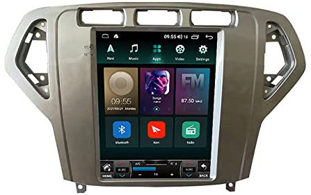 Android 11 Radio Coche con Pantalla 2 DIN para Ford Mondeo MK4 2007-2010 Autoradio 9.7 Pulgadas con Pantalla Táctil Admite WiFi/GPS/Bluetooth/USB/SD/RCA,Mandos del Volante ( Color : B TS 9863 4G+WIFI