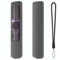 Fernbedienungshülle kompatibel für Xiaomi Mi TV P1 50 43 P1E Q1 75 Q1E 55 XMRM-19, Sprachfernbedienungs-Schutzhülle Silikon-Anti-Verlust-Hülle mit Lanyard (dunkelgrau)