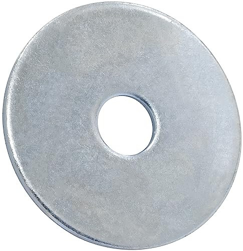 AERZETIX - C67601 - Lot de 50 Rondelles plates larges M8 DIN 9021 - en acier zingué - constructions en bois assemblage boulonnerie vis écrou serrage étanchéité fixation mécanique