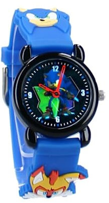 My sweety pop Analoge Armbanduhr – Sonic – Blau – für Kinder – Schule – Kindergarten – Kindergarten – Urlaub – Jungen – Geschenkidee, Rosa, TFV8