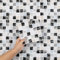 Hode 50 Pz Piastrelle Adesive Cucina Bagno Muro, 15x15cm Mattonelle Adesive Cucina Mosaico, Paraschizzi Cucina Adesivo Decorazione Bagno Impermeabile PVC