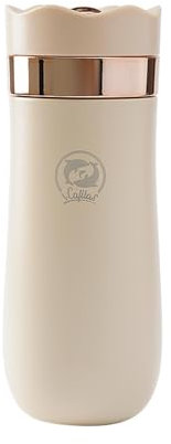 LOVIVER Portale Coffee Cup, Outdoor Thermal Cup, Lightweight Leakproof Insulated Tumbler, Vacuum Travel Mug for Traveling Daily Use, Gold