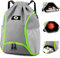 Keyck Turnbeutel Sportbeutel mit Kordelzug, Rucksack Sport mit Ballfach & Schuhfach und Wasserdichter Tasche, Große Sporttasche Schwimmbeutel Sportrucksack Gymsack für Herren Damen Jugend, Grau