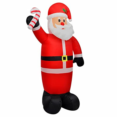 ARKEM Weihnachtsmann aufblasbar 120 cm Deko Weihnachten Outdoor Riesen Weihnachtsmann