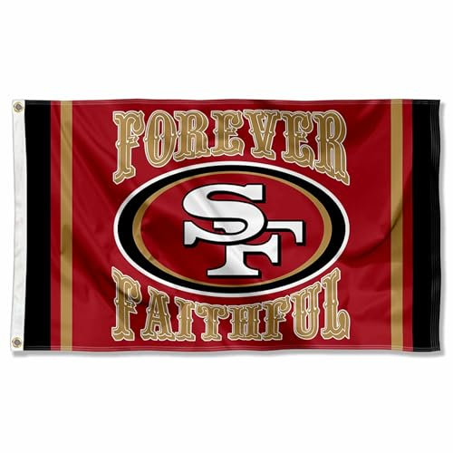San Francisco 49ers Forever Faithful Große Flagge 7,6 x 12,7 cm