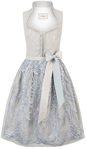 Stockerpoint Damen Dirndl Flavia I Größe 32-48 I Bequemes Trachtenkleid mit Schürze & liebevollen Details I Bequem & pflegeleicht I Perfekt für Trachten & Festlichkeiten