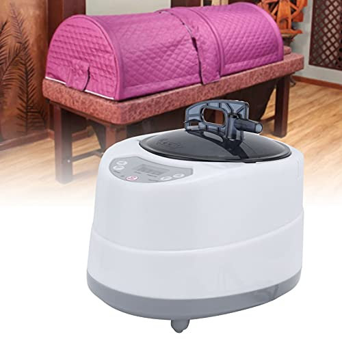 Dampfsauna Dampfgenerator für Zuhause, 2L 1000W Tragbare Sauna Dampfer Dampfgerät mit Fernbedienung Mobile Dampfsauna Pot Heimsauna Dampferzeuger, Temperatur und Zeit