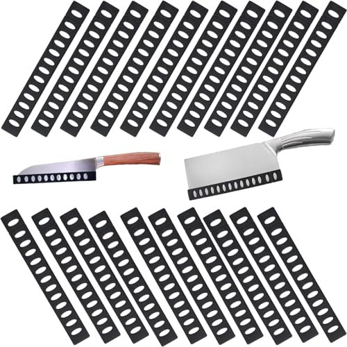 RXKFIGX 20 Piezas Protector de Cuchillos Protección de Plástico para Cuchillos Protector para Cuchillos Duradero Protector de Hoja Cuchillo para Guarda los Cuchillos de Cocina de Forma Segura