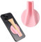 Magnetic Lip Gloss Holder for Cell Phone, Silicone LipMag Holder Easy-Grip Portable Lipgloss Case for iPhone 15/14/13/12 Lipgloss Not Included (Pink)