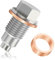 Tappo Coppa Olio Motore Magnetico M12x1.25 con 5 Rondella Tappo Scarico Olio,OEM#0924712101 Tappo Scarico Olio Motor e Guarnizioni,Compatibile con Toyota Lexus Arctic Cat (M12x1.25)