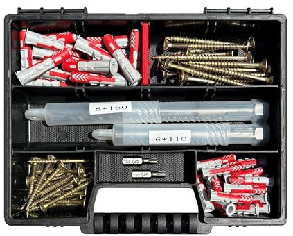 Fischer Dübel Set incl Torx Schrauben & 2xBits & SDS Bohrer (Teile) 6x30 8x40