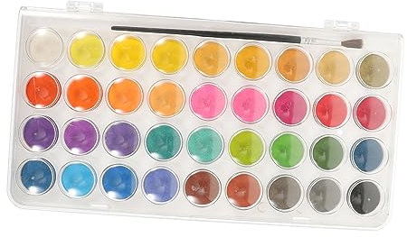 PLAFOPE Kit De Acuarelas 36 Colores Suministros De Dibujo Pinturas Acuarelables