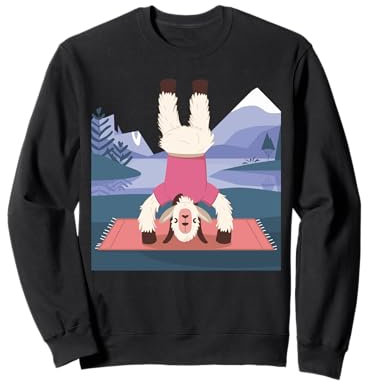Ziege Yoga Spielzeug Ziege Stofftier Plüsch Ziege Yoga Party Spiel Sweatshirt