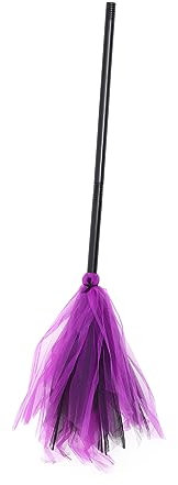 ifundom Halloween Hexenbesen Aus Kunststoff Und Abnehmbarer Besen Für Kostümparty Und Dekoration Für Halloween-Events Und Bühnenaufführungen