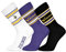 Minnesota Vikings 3pk Crew Socks - WHT/PUR/BLK - 39/42