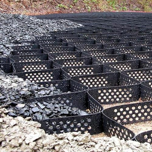 Stabilisateur Gravier Gazon Dalle Stabilisatrice Contrôle De L'érosion De La Grille De Stabilisation Du Sol, Grilles Stabilisatrices De Gravier De Pois 5 Cm/maille D'allée De Pavage En Polyéthylène Po