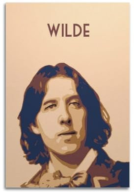 STFHRTFGGH Poet Poster Oscar Wilde Poster, dekoratives Gemälde, Leinwand, Wandposter und Kunstdruck, moderne Familienschlafzimmer-Dekoration, Poster, 20 x 30 cm