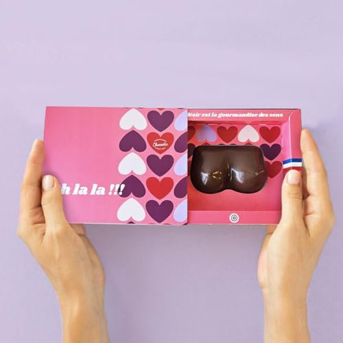 Seins en Chocolat intérieur Guimauve fondante - Gourmandises HOT coquine sensuel Cadeau décalé - Saint Valentin Anniversaire Humour EVJF EVG sexy sexe nichon nibard boobs poitrine