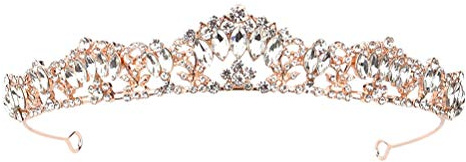 Ipetboom Couronne Décorative Pour Coiffure De Mariée Design or Rose Élégant Et Pratique
