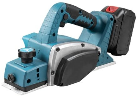 Pialla elettrica senza fili per legno, 15000 giri/min, larghezza 82 mm, profondità regolabile da 0 a 2 mm, compatibile con batterie Makita da 18 V, pialla portatile per legno, mobili e fai da te