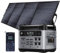 P2001 PLUS Generador solar con panel solar de 400W, estación de energía portátil LiFePO4 de 2048Wh, 4 tomas de CA de 230V y 2400W para caravana al aire libre y generador de emergencia.