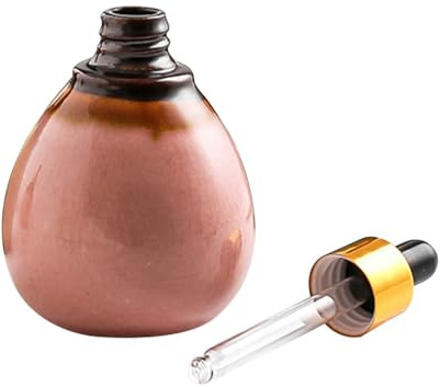 Veemoon Ceramic Dropper Bottles with Sealed Opaque Design 95ml Pink Essential Oil Holder Sub-packaging Container for Aromatherapy and Spa Use