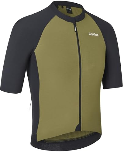 GripGrab Grinta Radsport Kurzarmtrikot Herren - Rennrad Trikot Sommer | Aero Performance Radtrikot mit spezieller Faserstruktur innen, eng anliegend mit Raw-Cut Ärmeln und 3 Rückentaschen