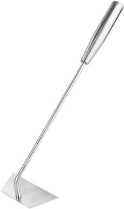 RNXRZANK Trapezförmiger Gartenkultivator Aus Edelstahl, Manueller Unkrautstecher Aus Metall für, Balkone Und Den Garten, Klein