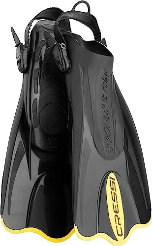 cressi Flossen palau saf, schwarz gelb, XS/S-35/38, CA135135