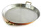 Copper Garden Paella Pfanne 34 cm mit Griffen für 4-6 Personen I Mit Zinn beschichtete Pfanne aus Kupfer zur idealen Wärmeleitung/-verteilung I Platzsparende & langlebige Paellapfannen