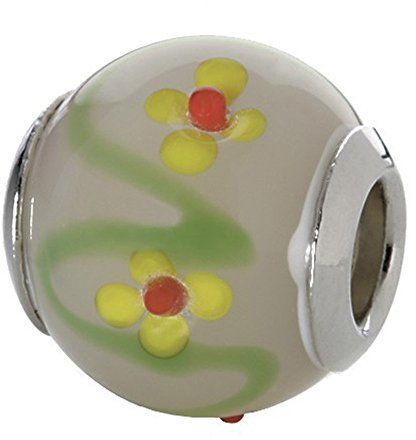CEM Glasbeads Drops Beads Glaskugel 925/Silber CD807