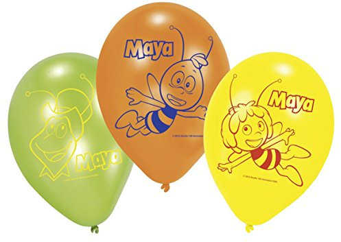 amscan - 450290-6 Luftballons Latex Biene Maja 23 cm
