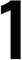 Self Adhesive Wheelie Bin Numbers 17cm - 1 - Black